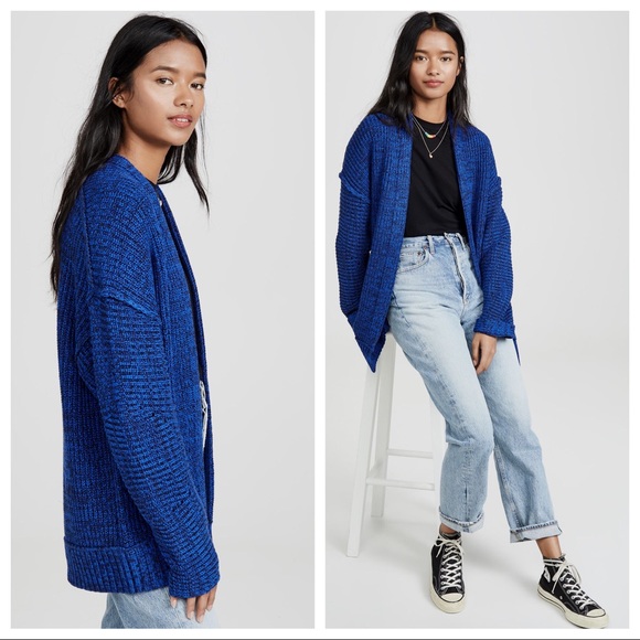 FREE PEOPLE CARDI SLOUCHY OVERSIZED CARDIGAN A3C - Picture 13 of 16